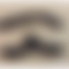Bouton brandebourg noir longueur 10 cm /diametre 12 mm