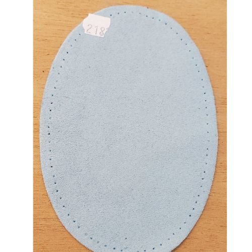Coudières en simili daim bleu ciel – 13,5 x 9,5 cm – vendues par paire