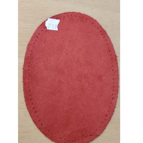 Coudières en simili daim rouge – 13,5 x 9,5 cm – vendues par paire