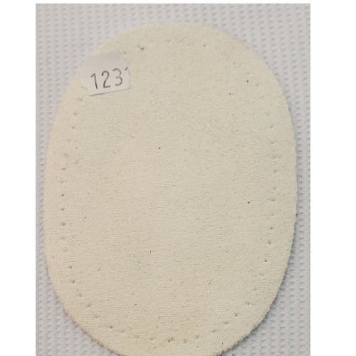 Coudières simili daim blanc – petit modèle (10,5 x 7,5 cm)