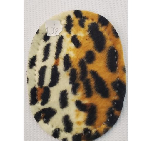 Coudières velours imprimé léopard – petit modèle (10,5 x 7,5 cm)