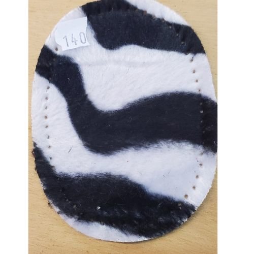 Coudières velours motif zèbre – petit modèle (10,5 x 7,5 cm)