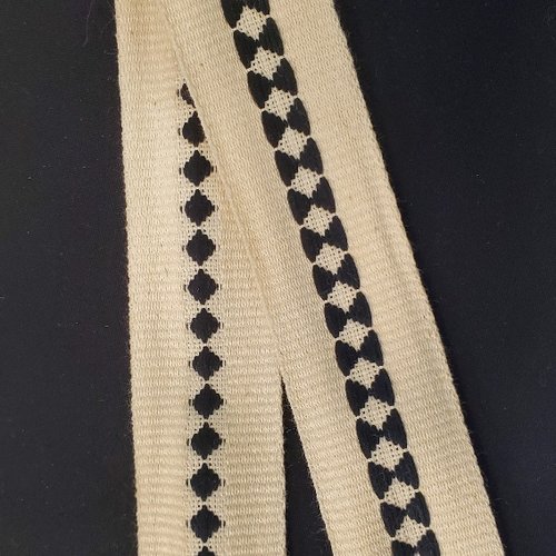 Ruban gros grain 35 mm - rayures tricolores