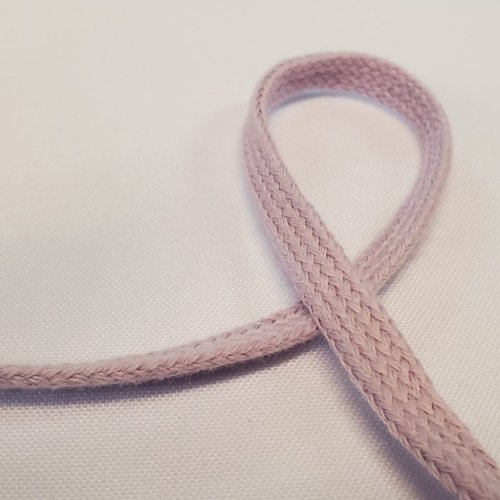 Ruban fantaisie plissé parme 8 mm