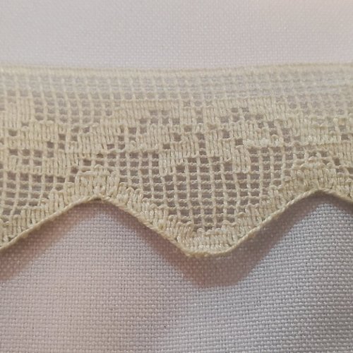 Dentelle de calais véritable 3 cm - blanc cassé - made in france