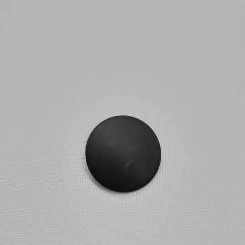 Bouton rond classique en acrylique noir  26 mm