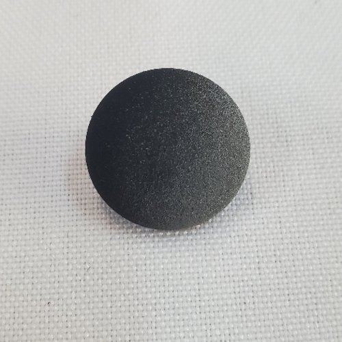 Bouton bijou acrylique demi-boule gris & noir – 18 mm