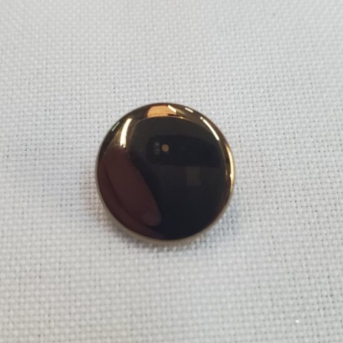 Lot de 6 bouton bijou métal mordoré brillant – 15 mm