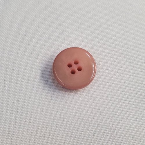 Bouton acrylique rose classique - 17 mm