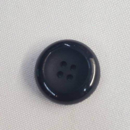 Bouton acrylique "veste" - bleu marine - 22 mm