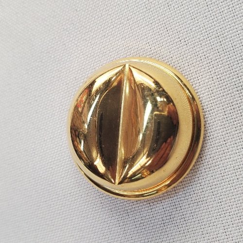 Bouton bijou métal doré "oeil d'or" - 31 mm