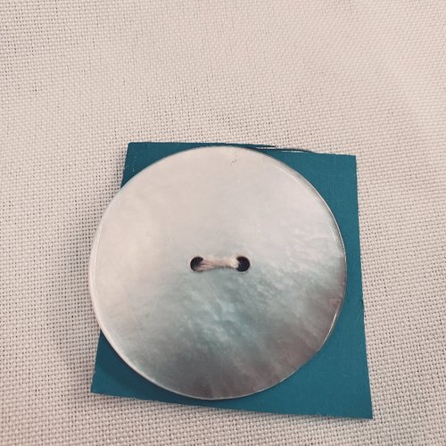 Bouton nacre véritable xl – 38 mm – éclat naturel