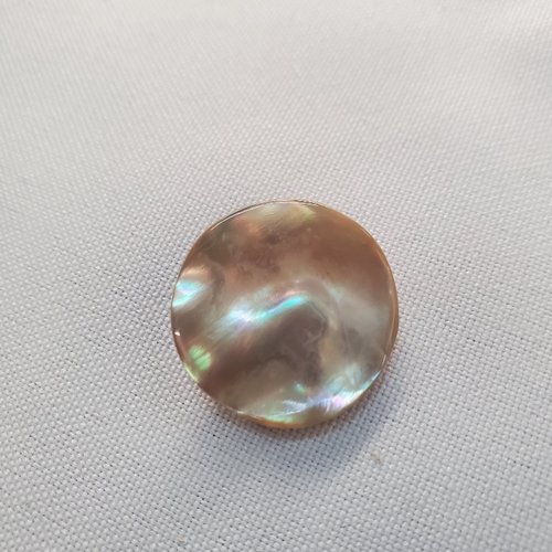 Bouton à queue nacre – 23 mm – miel doré irisé