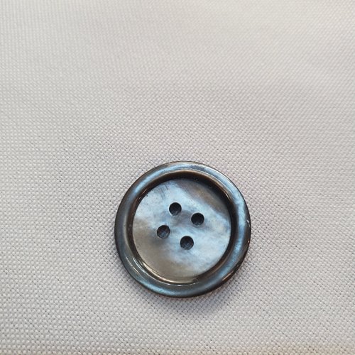 Bouton nacre – 22 mm – gris anthracite intense