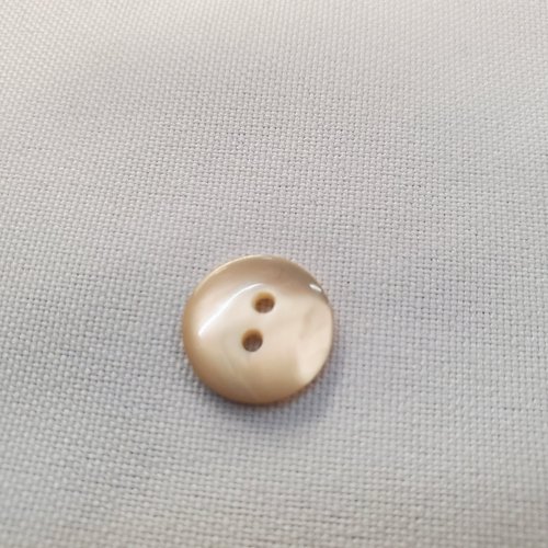 Petit bouton nacre – 13 mm – saumon aurore