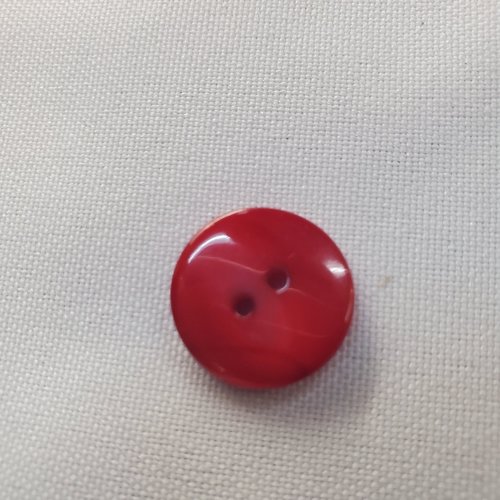 Bouton nacre – 17 mm – rouge passion iridescent