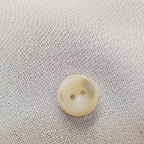 Bouton nacre – 14 mm – blanc crème naturel