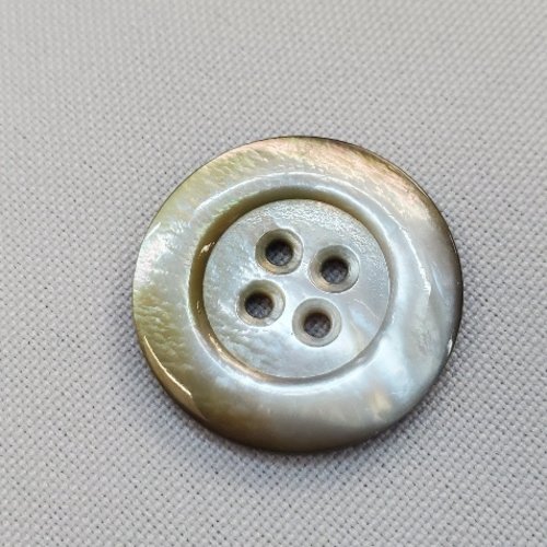 Bouton nacre – 25 mm – éclat terre & mer