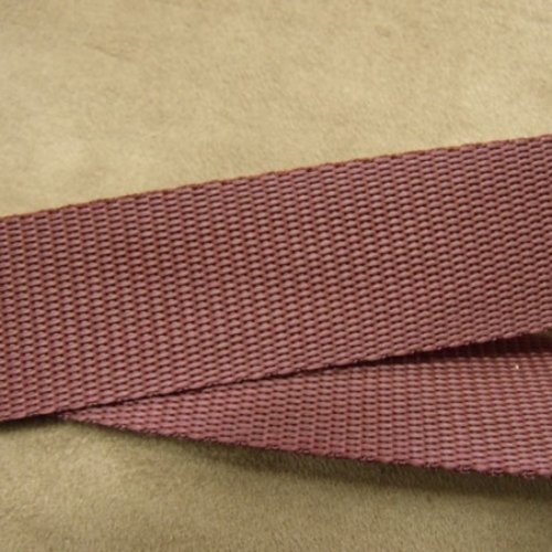 Lot de 10m - sangle polyester robuste – 30 mm – bordeaux