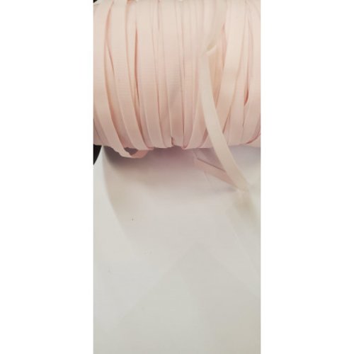 Lot 10 m ruban épaulette satiné tubulaire – 6 mm – rose – made in france