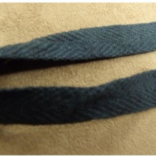 Lot 10m – ruban sergé marine 15 mm