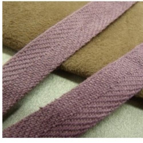 Lot 10m – ruban sergé violet 15 mm