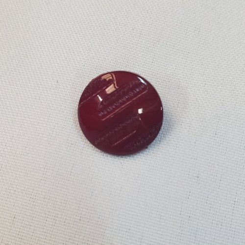 Bouton à queue bordeaux satiné 19 mm –