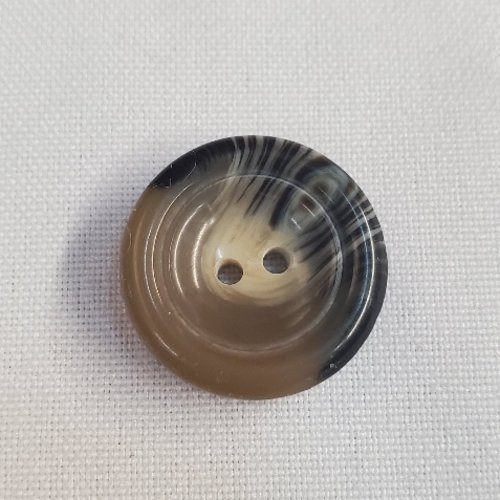 Bouton acrylique 23 mm – motif marbré – 2 trous