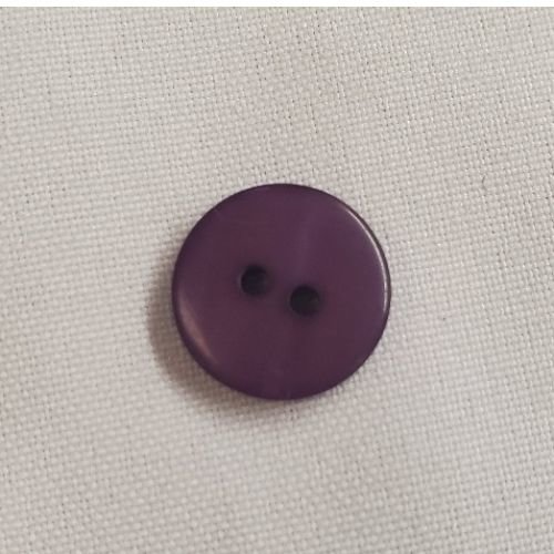 Lot de 6 boutons acrylique – violet éclatant – 17,5 mm – 2 trous