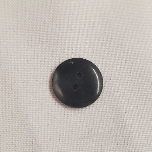 Lot de 6 boutons acrylique – gris anthracite – 17,5 mm – 2 trous
