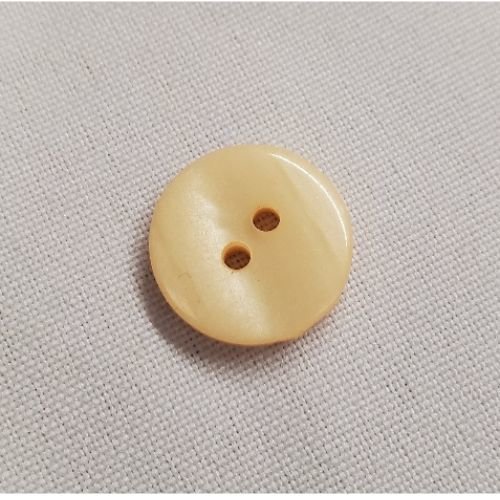 Lot de 6 boutons acrylique – abricot nacré – 17,5 mm – 2 trous