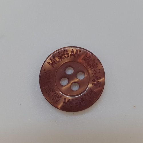 Petit bouton acrylique miel – 18 mm