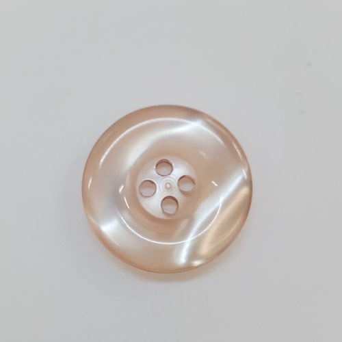Bouton acrylique saumon – 22 mm