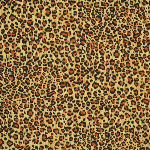 Coupon tissu patchwork 45cm x 55cm effet de peau de léopard de makower