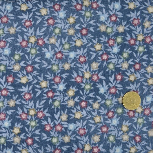 Coupon tissu patchwork  30cm x 55cm série zen blossom de makower