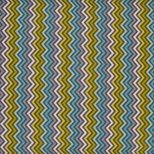 Coupon tissu patchwork 45cm x 55cm série lime twist chevron stripe