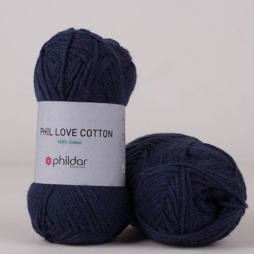 Phil love cotton coul marine phildar