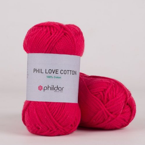 Phil love cotton coul fushia phildar