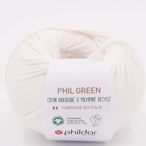 Phil green coul blanc by phildar