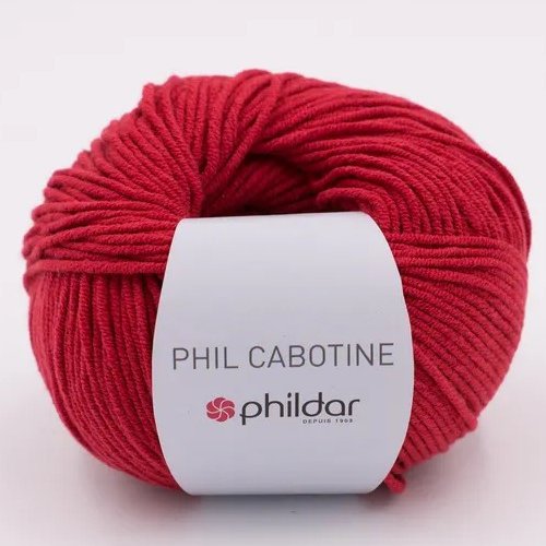 Phil cabotine coul griotte bain 101 coton phildar