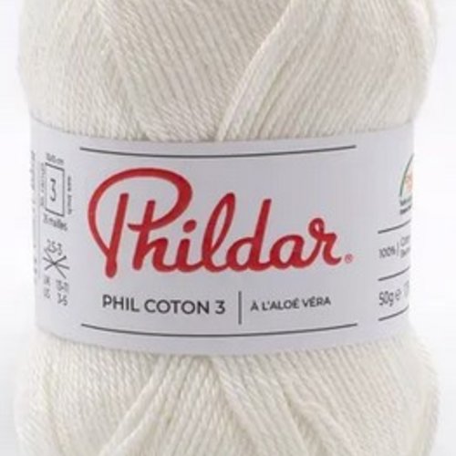 Phil coton 3 craie phildar