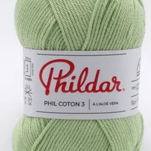 Phil coton 3 vert pastel phildar