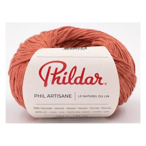 Phil artisane couleur terracotta by phildar