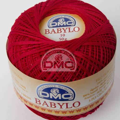  babilo n°10 couleur 321 dmc coton dentelle