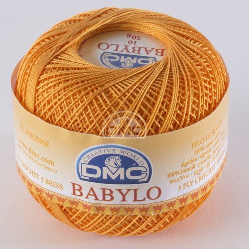  babilo n°10 couleur 741 dmc coton dentelle