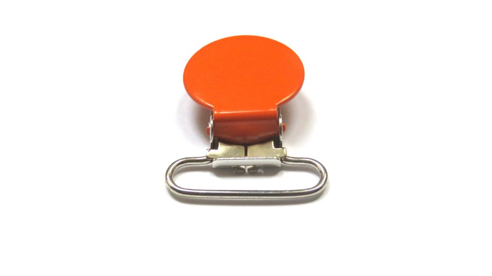 Pince clip tétine en métal ronde pour attache tétine orange - Un grand  marché