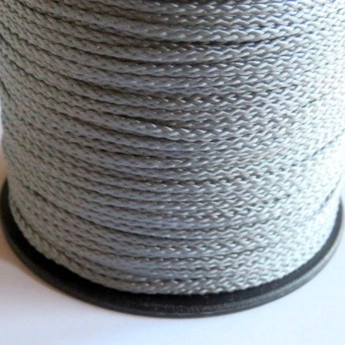 5m cordon en polyester résistant pour attache tétine gris norme ce 1.5 mm