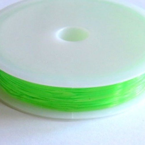 Bobine 8 m de fil nylon 08 mm extensible vert