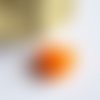 Perle silicone cœur orange 20 x 20 x 12 mm