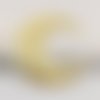 4 breloques lune filigrane dorée 42 x 40 mm